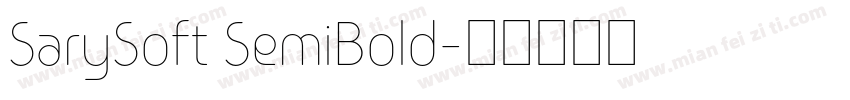 SarySoft SemiBold字体转换